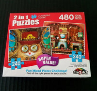 PFG 2 en 1 Steampunk Cat & Mechanical Toy Toy Factory (utilisation / utilisée - Puzzles pour de bon)