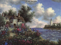 PFG Seaside Collection - Seacliff Cottage, Dennis Lewan (1000pcs) (utilisation / utilisée - Puzzles pour de bon)