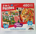PFG 2-en-1 Petit restaurant italien et pizza suprême fraîche au four en tranches (utilisation / utilisée - puzzles pour de bon)