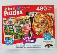 PFG 2-en-1 Petit restaurant italien et pizza suprême fraîche au four en tranches (utilisation / utilisée - puzzles pour de bon)