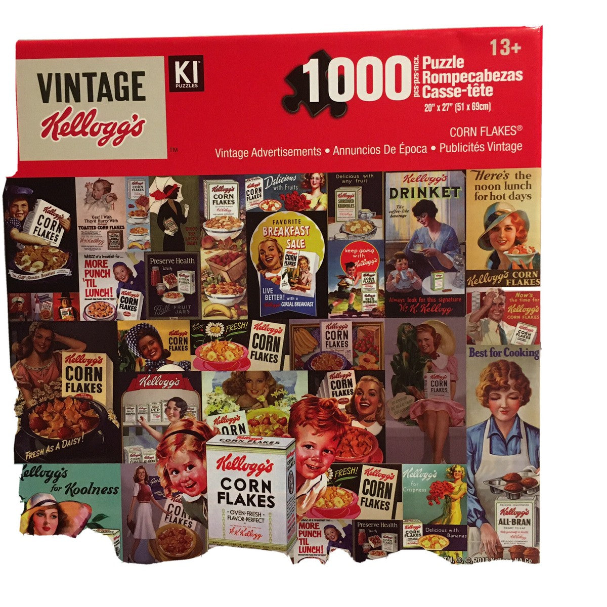PFG Vintage Kellogg's - Corn Flakes (1000 pièces) (Utilisation - PUZZLES FOR GOOD)