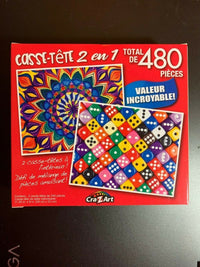 PFG 2-en-1 Mandala et dés colorés (utilisation / utilisé - puzzles pour de bon)