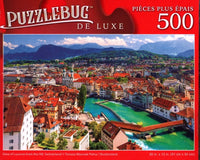 Vue PFG de Lucerne depuis la colline, Suisse (utilisation / utilisée - puzzles pour de bon)