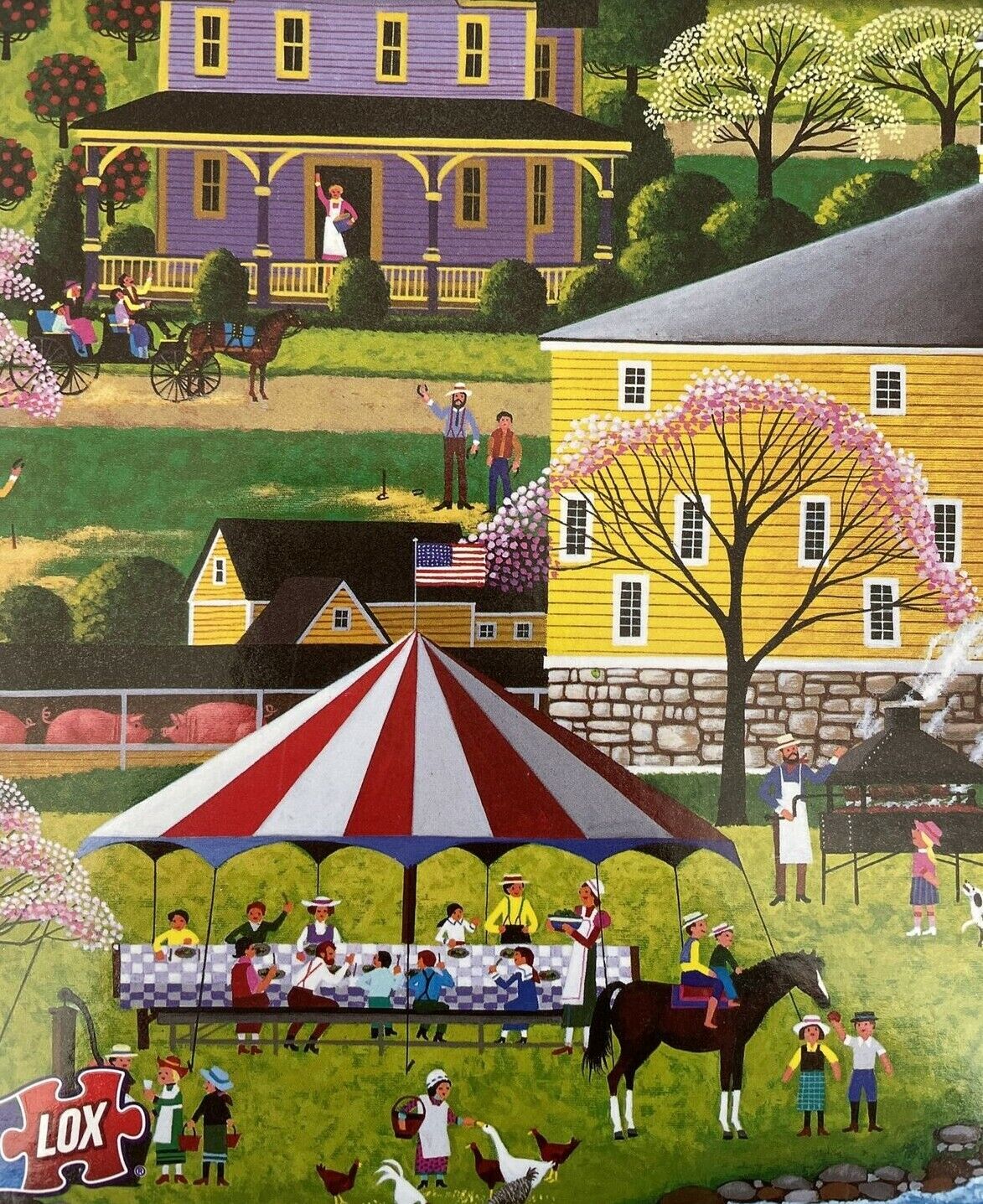 PFG Art Gallery - Barbecue at the Round Barn (Usage/Used - PUZZLES FOR GOOD)