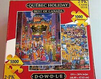 PFG 2 en 1 Québec Holiday & Best of Canada (2x1000pcs) (utilisation / utilisée - puzzles pour de bon)