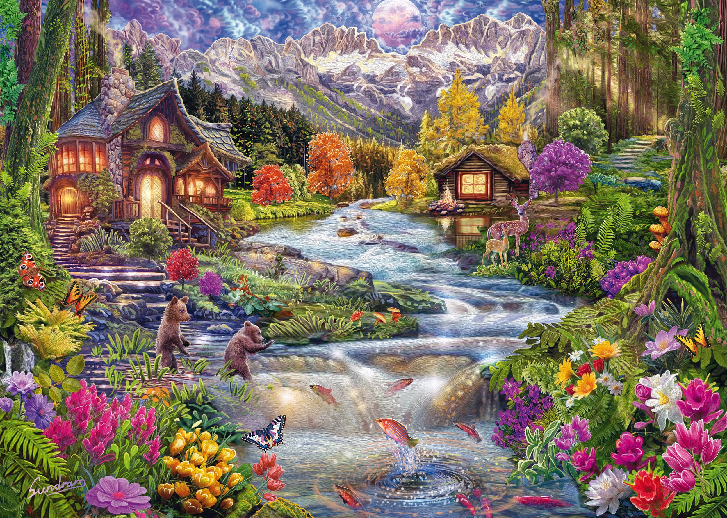 Ruisseau de montagne, Steve Sundram (2000 pièces)
