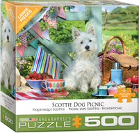 PFG Scottie Dog Picnic (500xlpcs) (utilisation / utilisée - puzzles pour de bon)