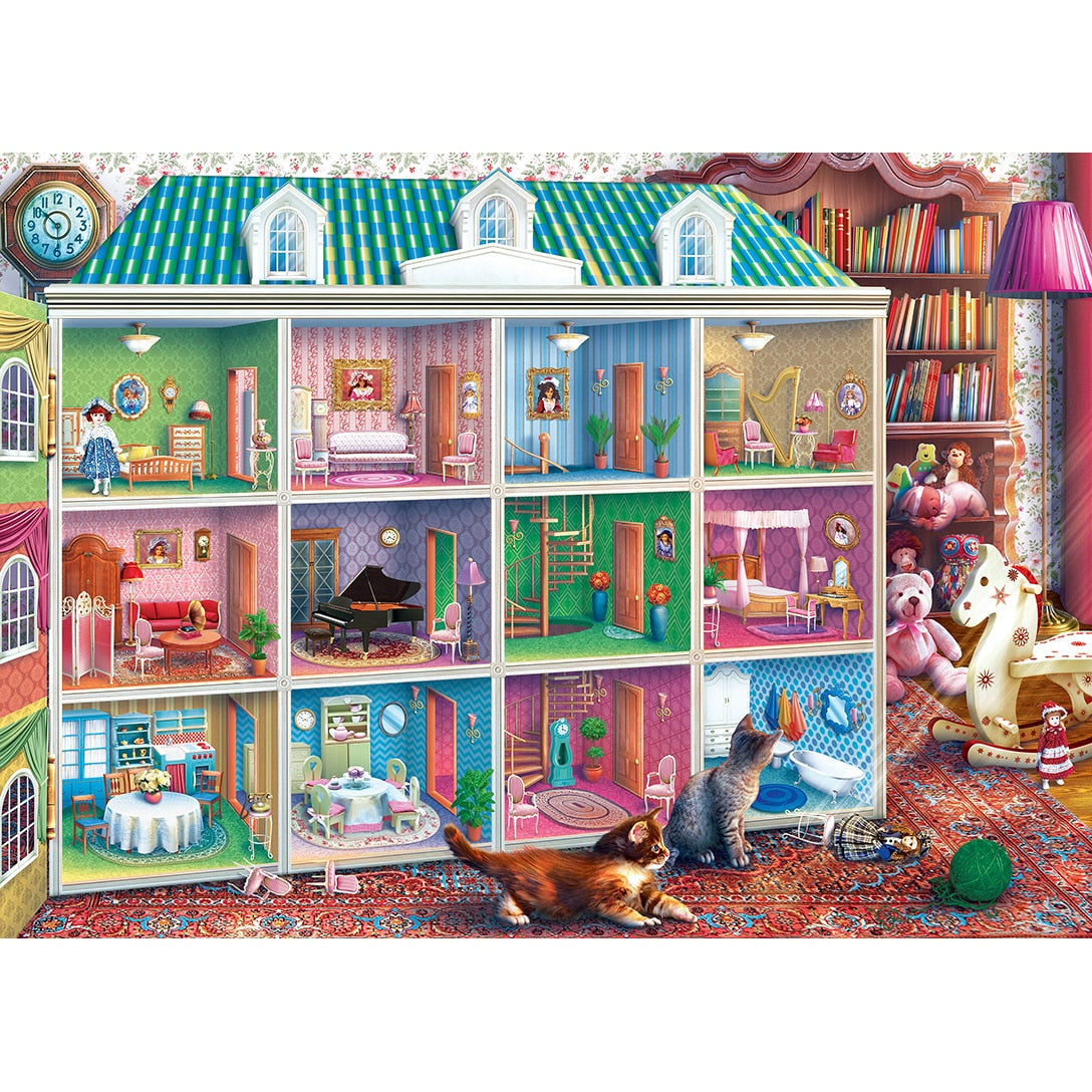PFG Inside Out - Sophia's Dollhouse (1000pcs) (Usage/Used - PUZZLES FOR GOOD)