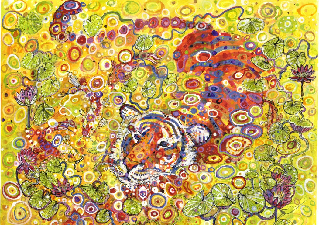 Swimming Tiger, Sally Rich (1500pcs)