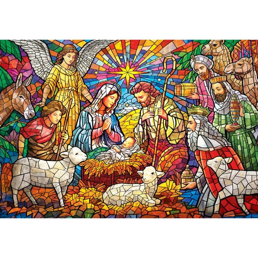 Signature Collection - Stained Glass Nativity (2000pcs)