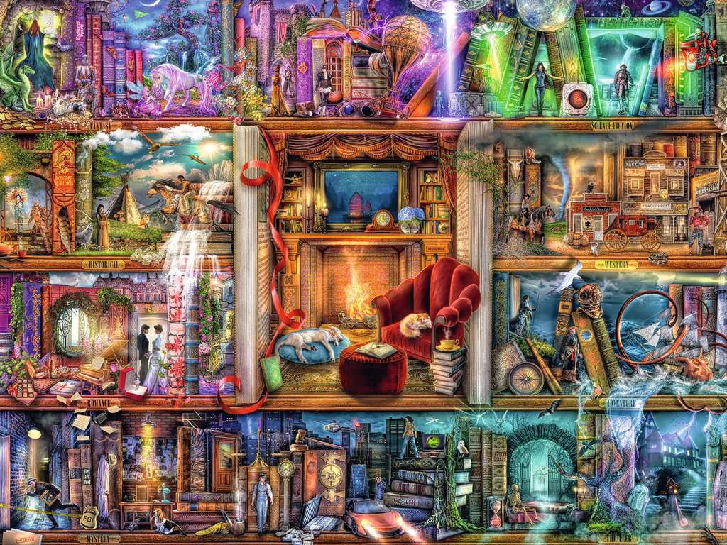 DMG Ravensburger The Grand Library, Aimee Stewart (1500pcs) (DAMAGED BOX)