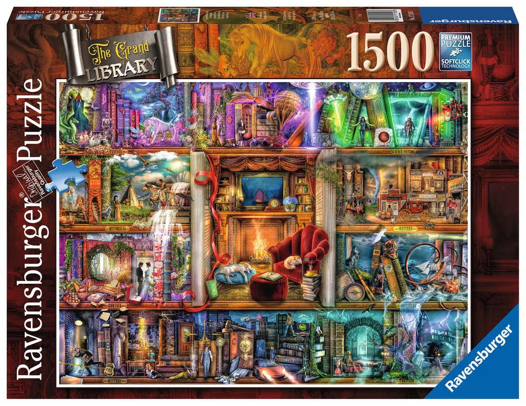 DMG Ravensburger The Grand Library, Aimee Stewart (1500pcs) (DAMAGED BOX)