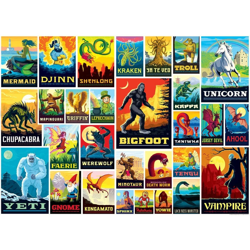 Vintage Posters - Mythical Creatures (1000pcs)