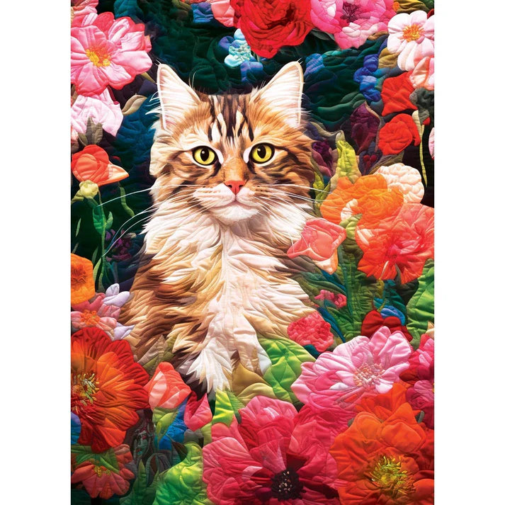 Matelassé - cachette de jardin de fleurs (1000 pc)