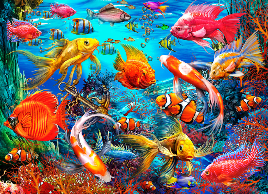PFG Tropical Fish, Ciro Marchetti (Usage/Used - PUZZLES FOR GOOD)