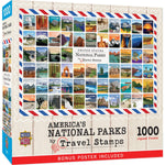 Les parcs nationaux américains par timbres de voyage (1000pcs)