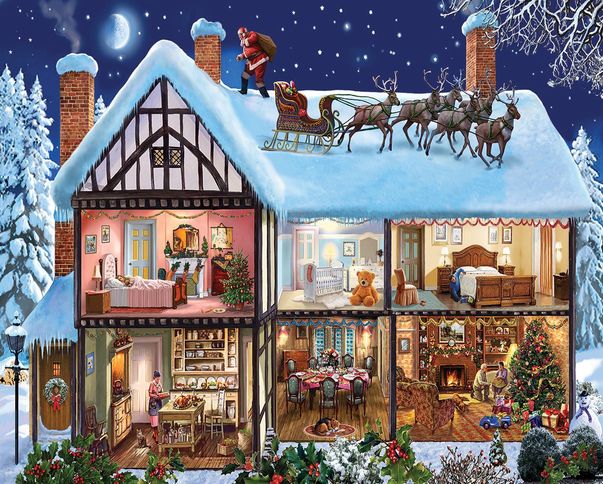 PFG Christmas House, Steve Crisp (Usage/Used - PUZZLES FOR GOOD)