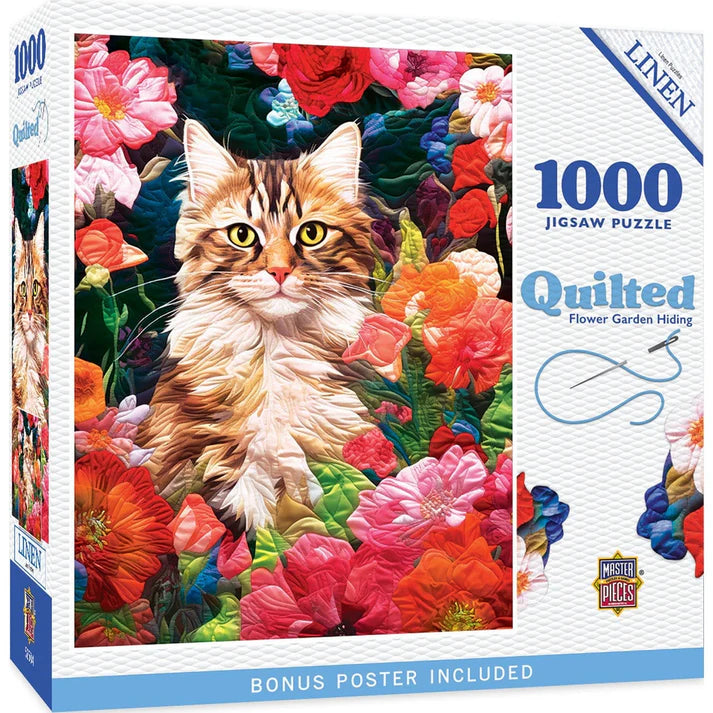 Matelassé - cachette de jardin de fleurs (1000 pc)