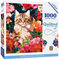 Matelassé - cachette de jardin de fleurs (1000 pc)