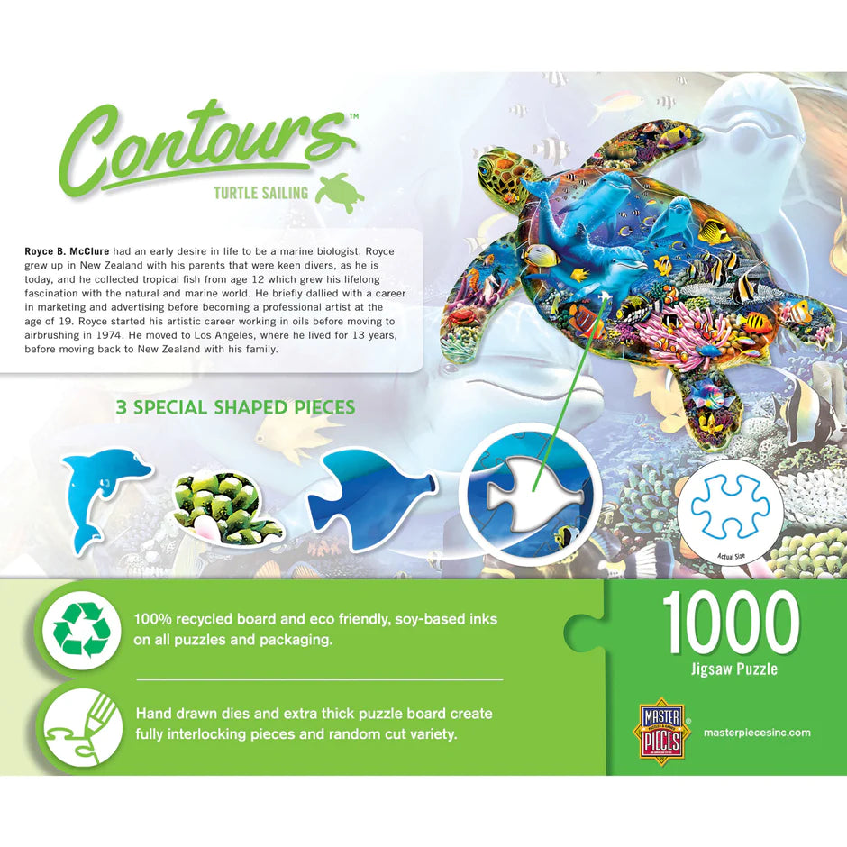Contours Shaped - Turtle Sailing (1000pcs)