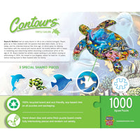 Contours en forme - navigation de tortue (1000pcs)