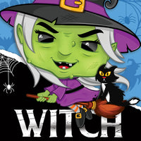Witch Chibi Square Puzzle (100pcs)