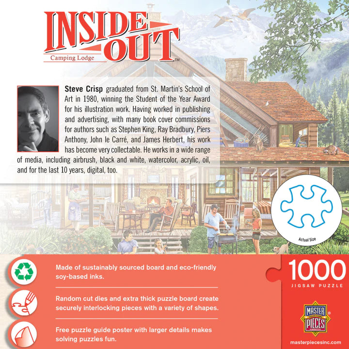 Inside Out - Camping Lodge, Steve Crisp (1000pcs)