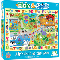 Hide & Seek - Alphabet at the Zoo (48pcs)