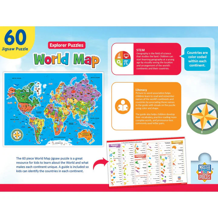 World Map Puzzle (60pcs)