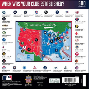 MLB - League Map - United States of Baseball (500pcs)