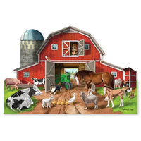 Busy Barn Yard Shaped Floor Puzzle