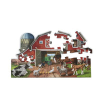 Busy Barn Yard Shaped Floor Puzzle