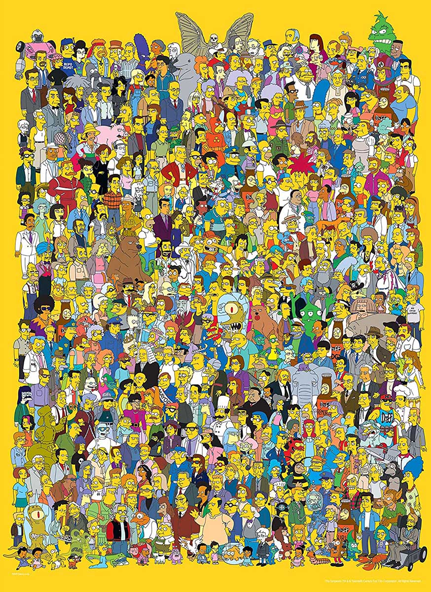 PFG The Simpsons: Câché de milliers (utilisation / utilisée - puzzles pour de bon)