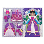 Princesse habillée, puzzle grossier (plateau)
