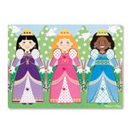 Princess Dress-Up Wooden Peg Puzzle (Tray)