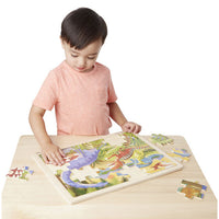Puzzle en bois de dinosaure