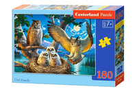 Famille de hiboux (180 pc)