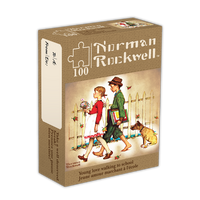 Pause de 10 minutes - Jeune amour marchant à l'école (Jeune Amour Marchant a L'Ecole), Norman Rockwell (100pcs)