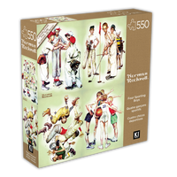 Quatre garçons sportifs, Norman Rockwell (550pcs)