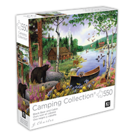 Collection de camping - Black Bear and Cabin (550pcs)