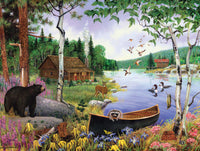 Collection de camping - Black Bear and Cabin (550pcs)