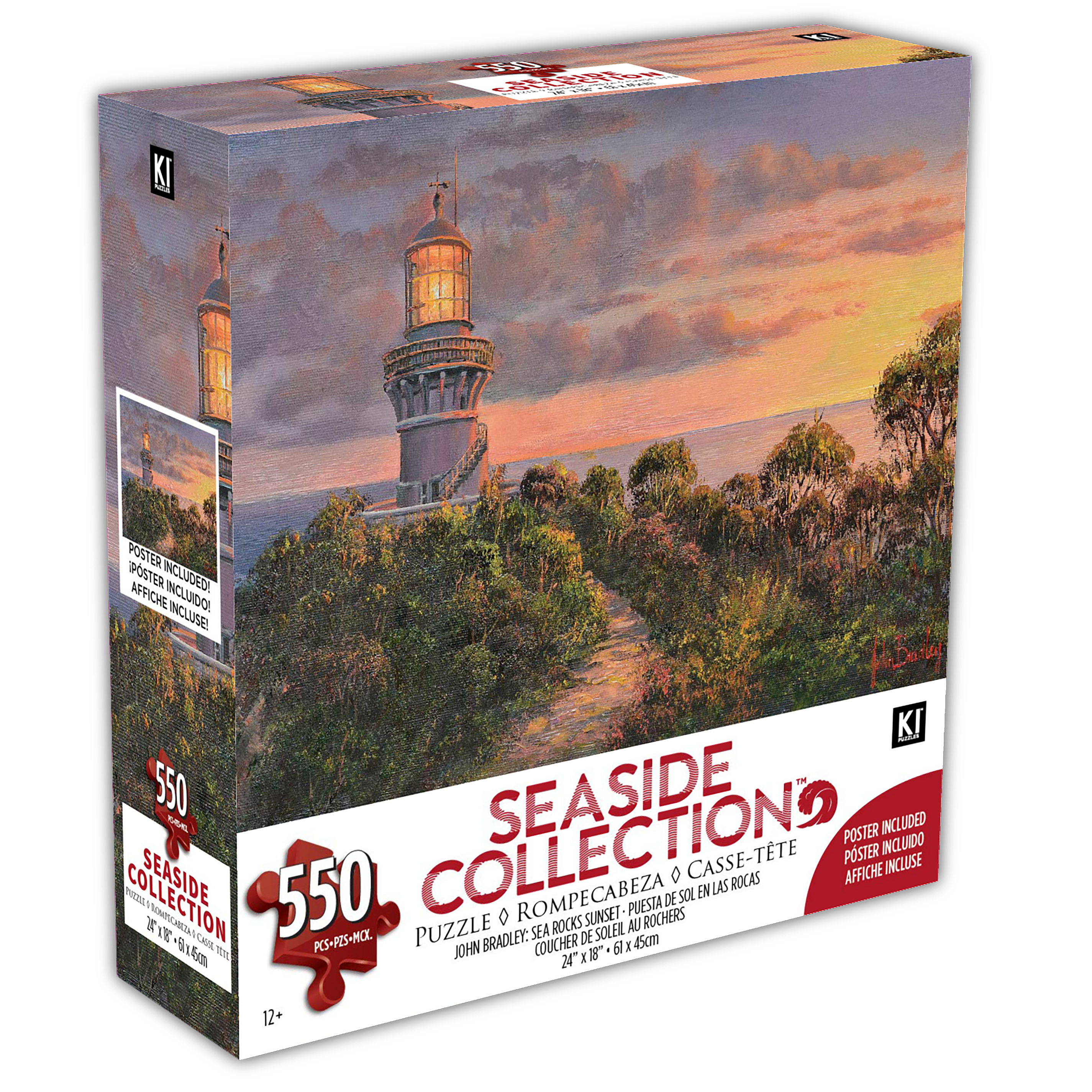 Seaside Collection - Sea Rocks Sunset, John Bradley (550pcs)