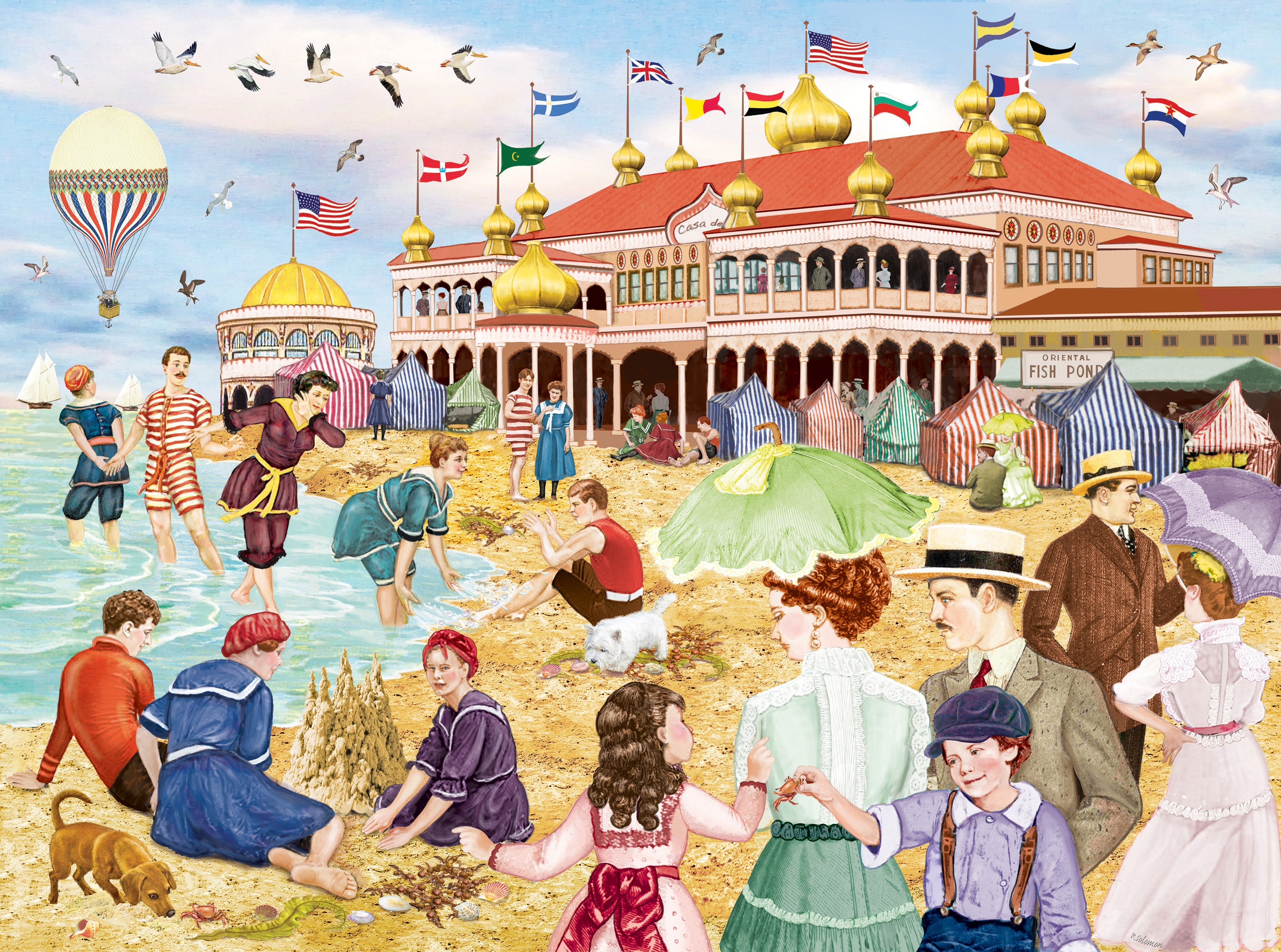 Bathing Beauties of 1910, Rosiland Solomon (1000pcs)