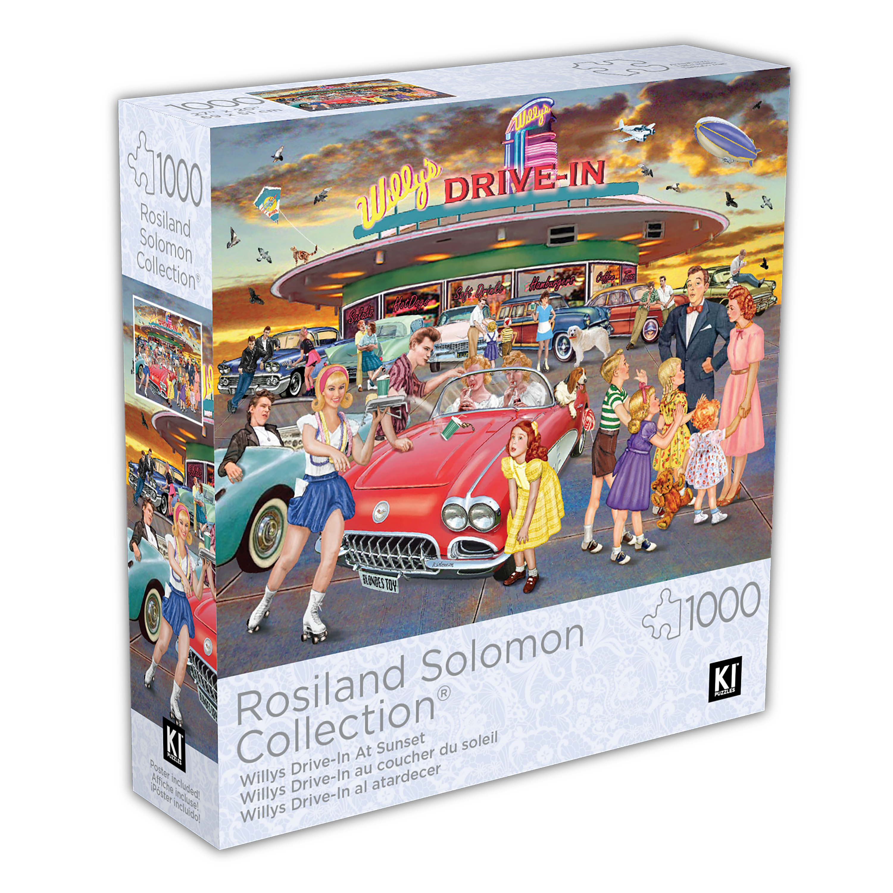 Willys Drive-in à Sunset, Rosiland Salomon (1000pcs)