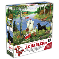 Black Lab & Adirondack Chair, J. Charles (550pcs)