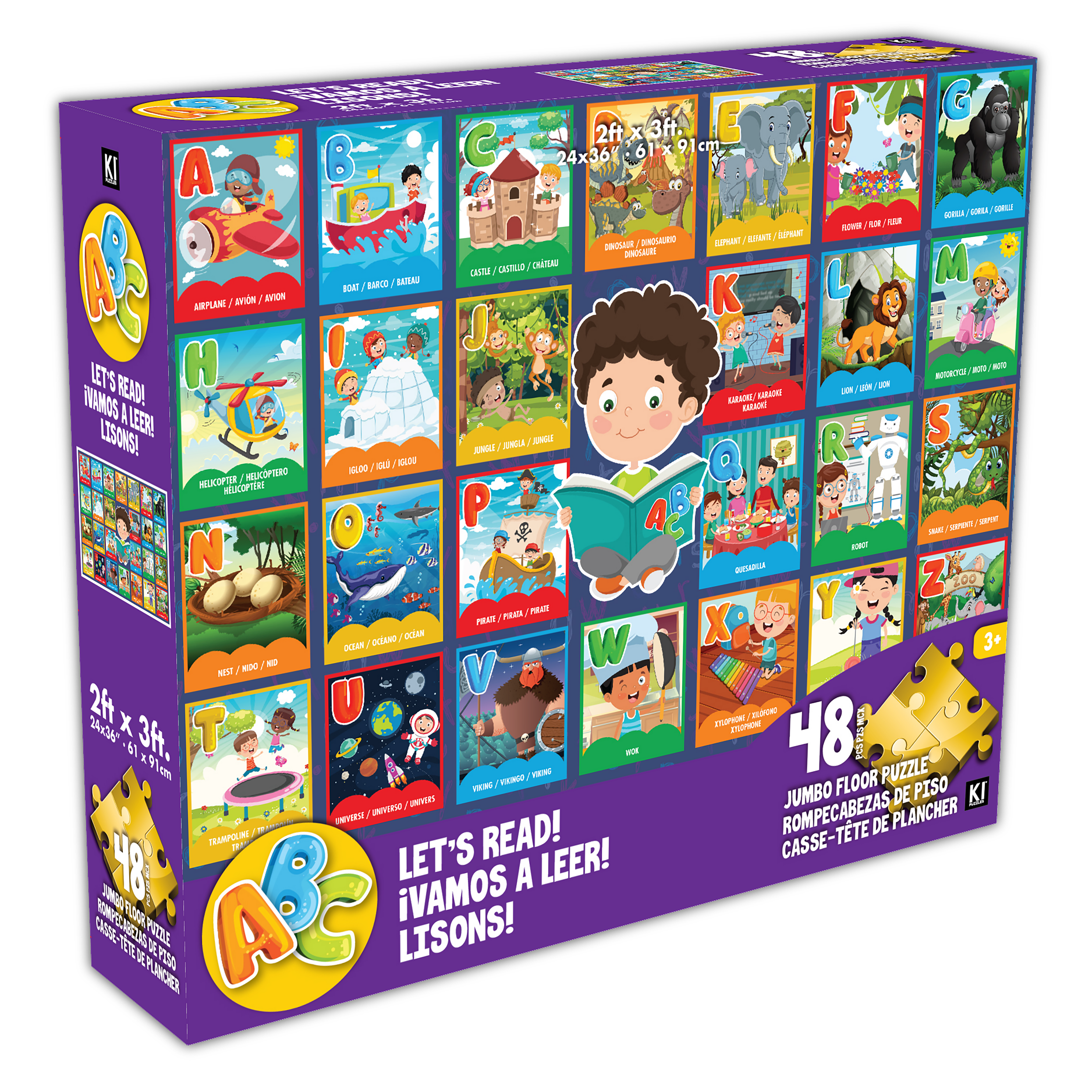 Loyons - ABC (éducatif) (48pcs Puzzle)