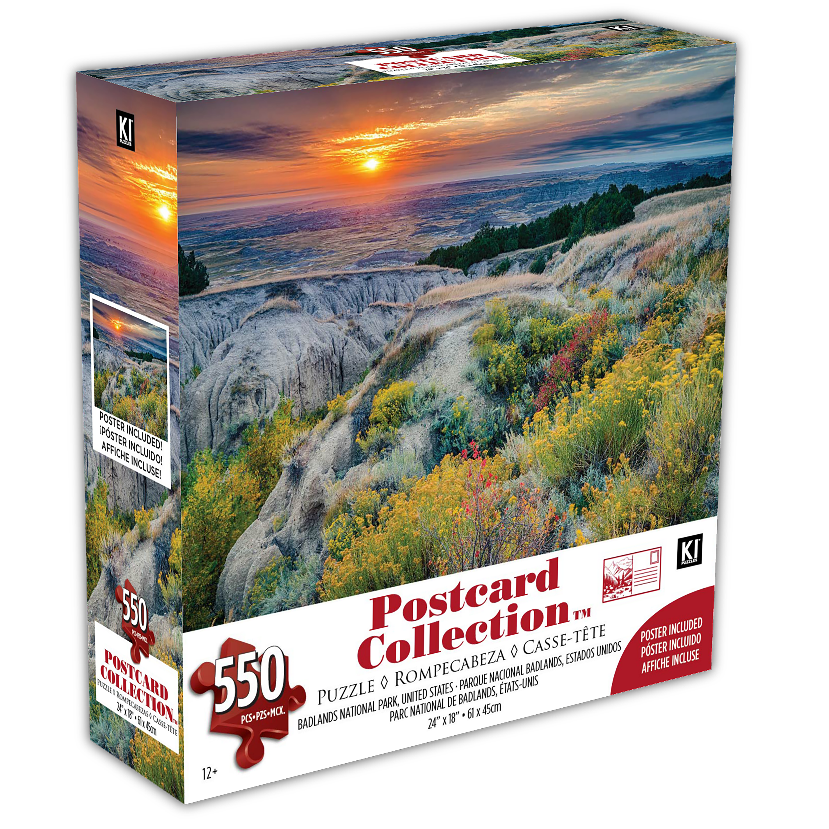 Collection des cartes postales - Badlands National Park, États-Unis (550pcs)