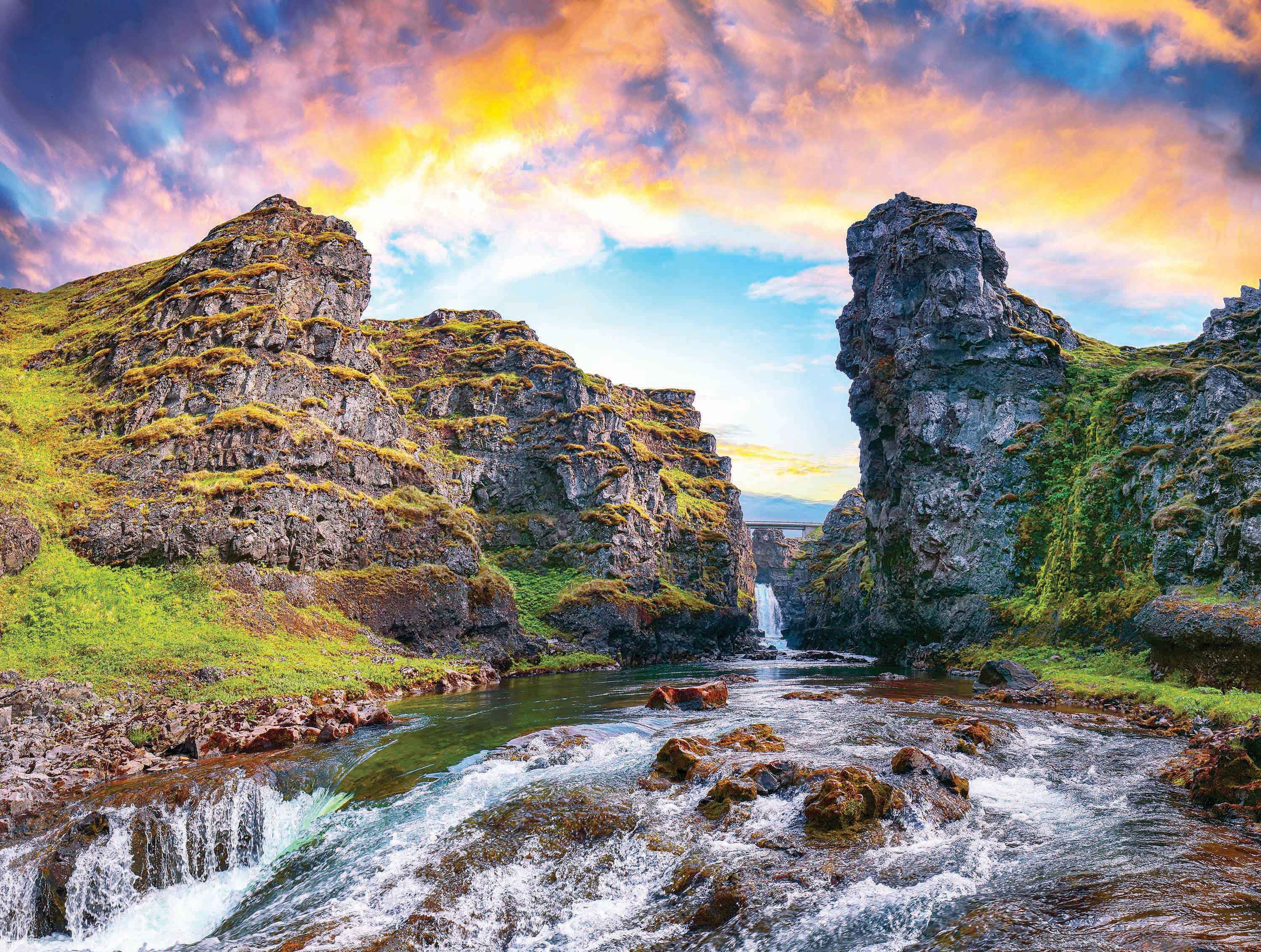 Postcard Collection - Kolugljufur Canyon, Iceland (550pcs)
