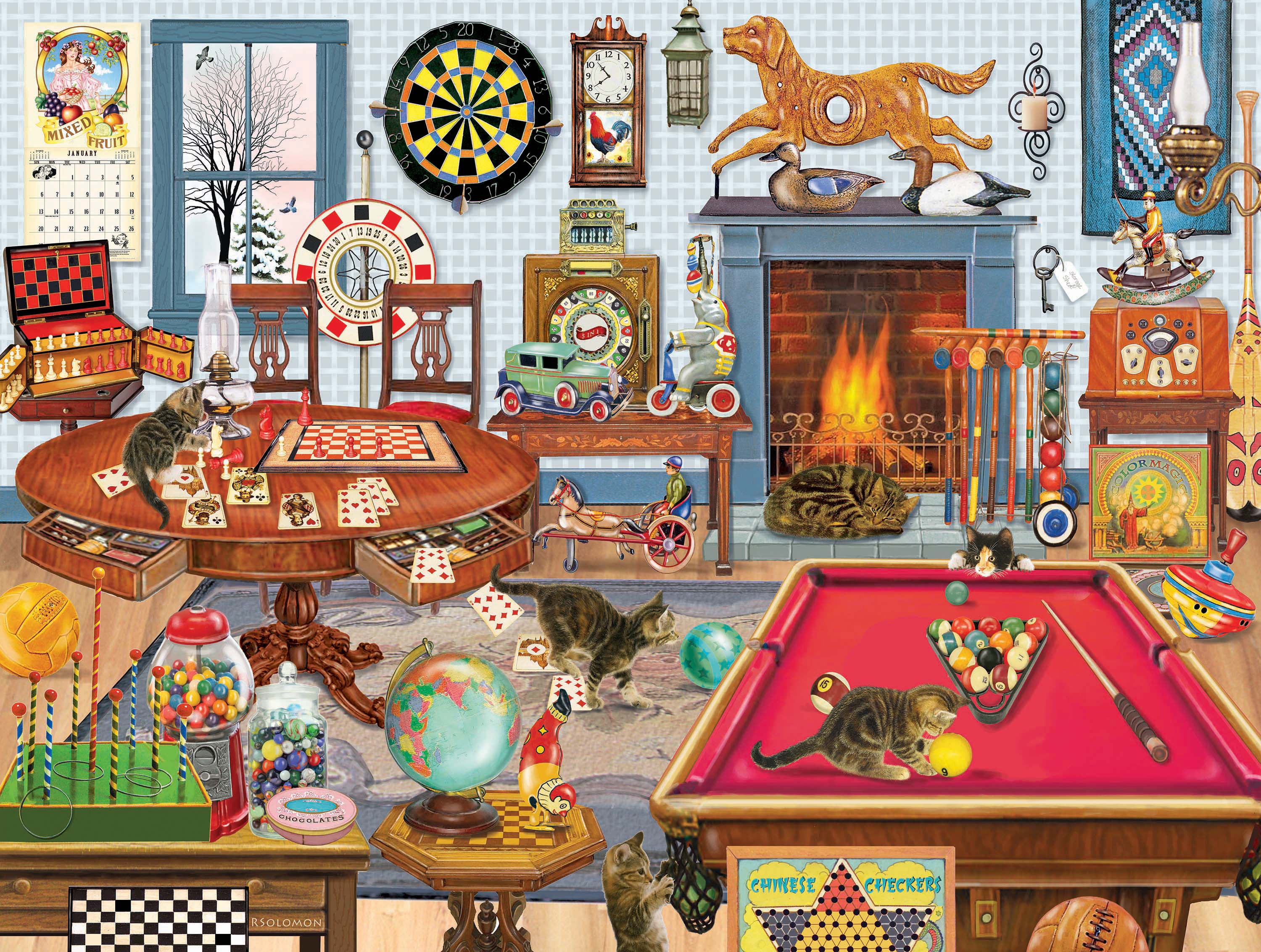 Jeu de poker PFG Kittens, Rosiland Solomon (550 pièces) (Utilisation - PUZZLES FOR GOOD)
