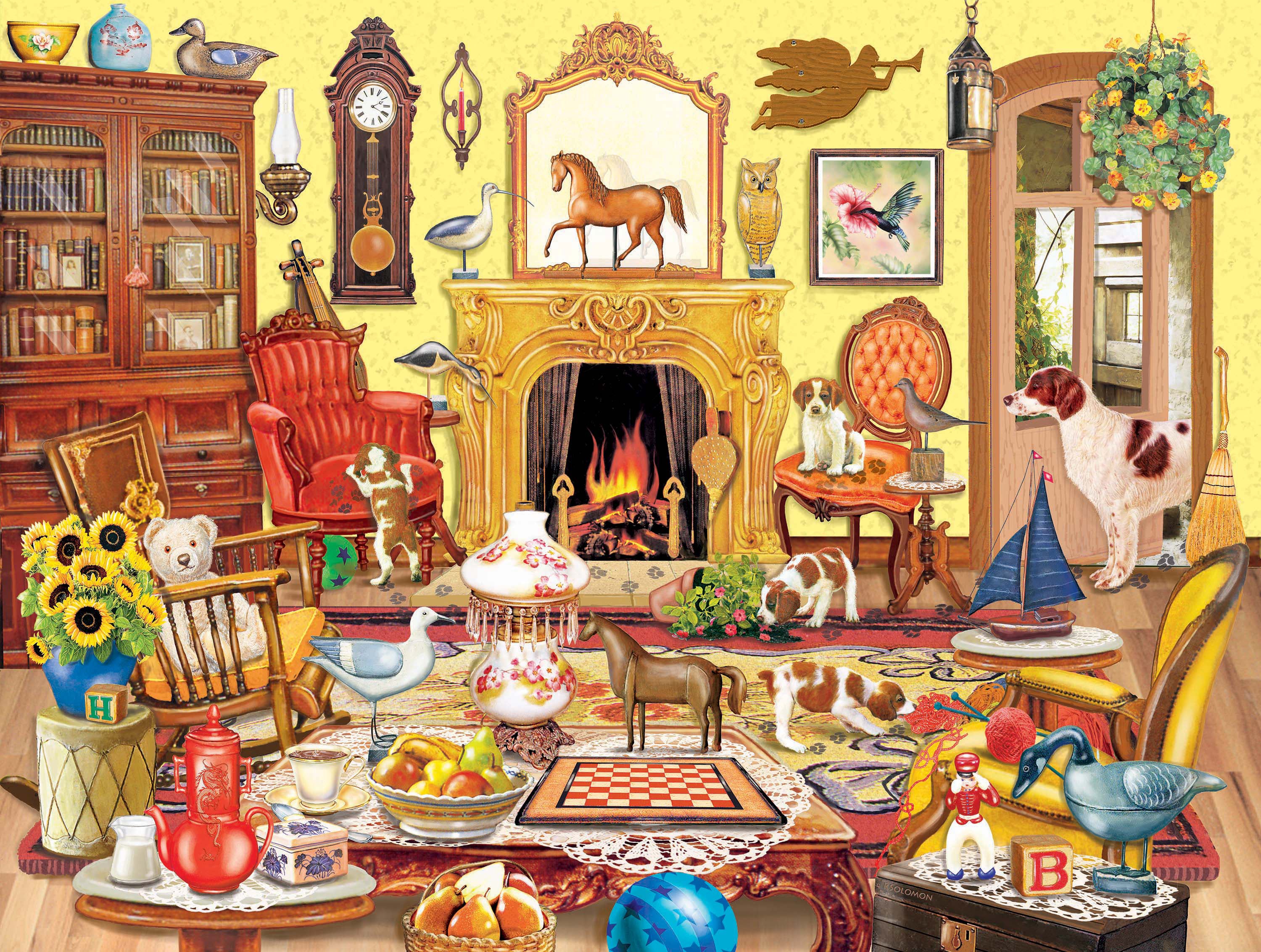 Puppies Come To Tea, Rosiland Solomon (550pcs)